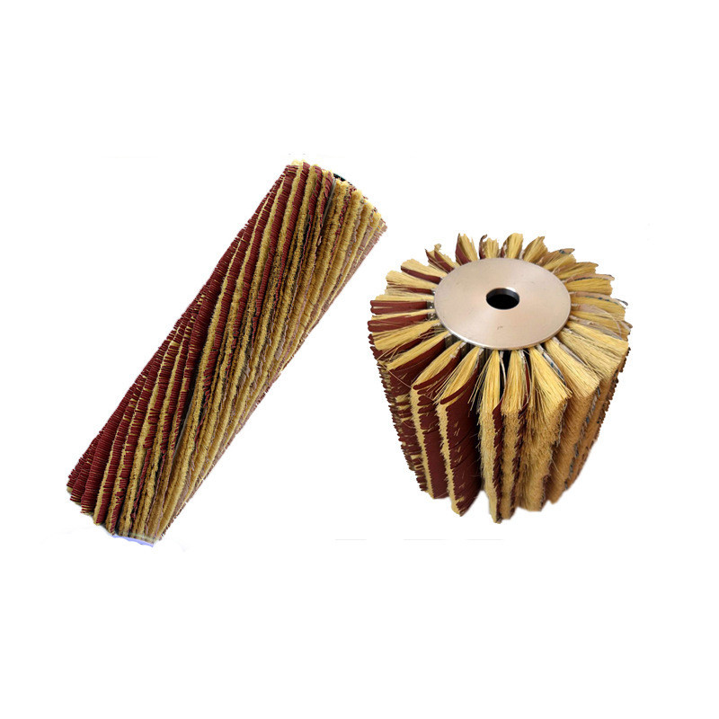 Sandpaper and Sisal Cylinder Roller Brush